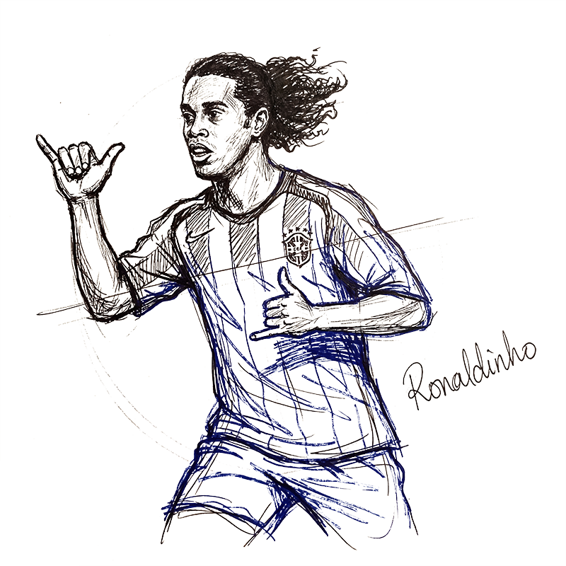 罗纳尔迪尼奥速写